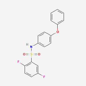 molecular formula C18H13F2NO3S B5158619 2,5-difluoro-N-(4-phenoxyphenyl)benzenesulfonamide 
