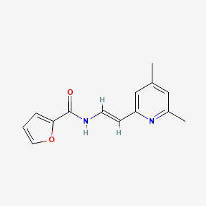 molecular formula C14H14N2O2 B5158660 N-[2-(4,6-dimethyl-2-pyridinyl)vinyl]-2-furamide 