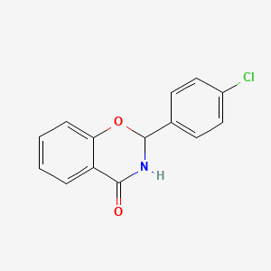 2-(4-chlorophenyl)-2,3-dihydro-4H-1,3-benzoxazin-4-one
