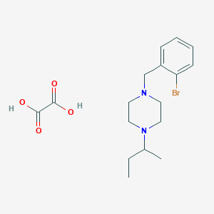 molecular formula C17H25BrN2O4 B5158778 1-(2-bromobenzyl)-4-sec-butylpiperazine oxalate 