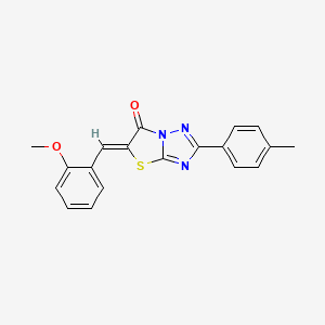 molecular formula C19H15N3O2S B5158823 5-(2-methoxybenzylidene)-2-(4-methylphenyl)[1,3]thiazolo[3,2-b][1,2,4]triazol-6(5H)-one 