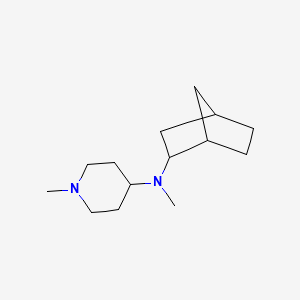molecular formula C14H26N2 B5158847 N-bicyclo[2.2.1]hept-2-yl-N,1-dimethyl-4-piperidinamine 