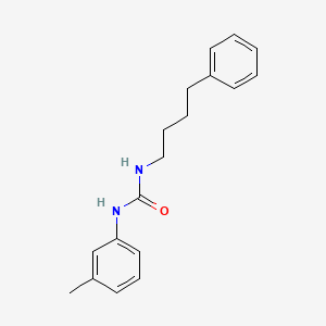 molecular formula C18H22N2O B5158873 N-(3-methylphenyl)-N'-(4-phenylbutyl)urea 