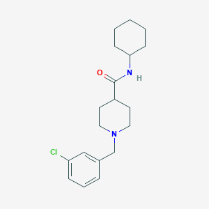 molecular formula C19H27ClN2O B5158900 1-(3-chlorobenzyl)-N-cyclohexyl-4-piperidinecarboxamide 