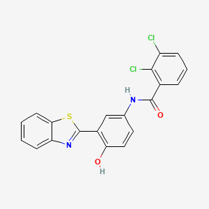 molecular formula C20H12Cl2N2O2S B5158916 N-[3-(1,3-benzothiazol-2-yl)-4-hydroxyphenyl]-2,3-dichlorobenzamide 