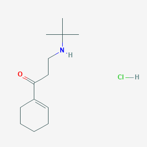 molecular formula C13H24ClNO B5158924 3-(tert-butylamino)-1-(1-cyclohexen-1-yl)-1-propanone hydrochloride 