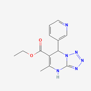 molecular formula C13H14N6O2 B5158937 ethyl 5-methyl-7-(3-pyridinyl)-4,7-dihydrotetrazolo[1,5-a]pyrimidine-6-carboxylate 