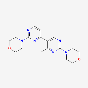 molecular formula C17H22N6O2 B5158951 4'-methyl-2,2'-di-4-morpholinyl-4,5'-bipyrimidine 