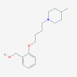 molecular formula C17H27NO2 B5158981 {2-[4-(4-methyl-1-piperidinyl)butoxy]phenyl}methanol 