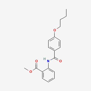 molecular formula C19H21NO4 B5158993 methyl 2-[(4-butoxybenzoyl)amino]benzoate 