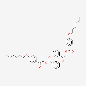 2-[4-(hexyloxy)phenyl]-2-oxoethyl 2'-({[4-(hexyloxy)benzoyl]oxy}acetyl)-2-biphenylcarboxylate