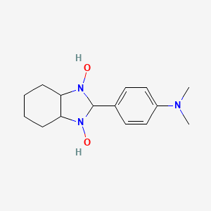 molecular formula C15H23N3O2 B5159017 2-[4-(dimethylamino)phenyl]hexahydro-1H-benzimidazole-1,3(2H)-diol 