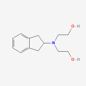 molecular formula C13H19NO2 B5159031 2,2'-(2,3-dihydro-1H-inden-2-ylimino)diethanol 