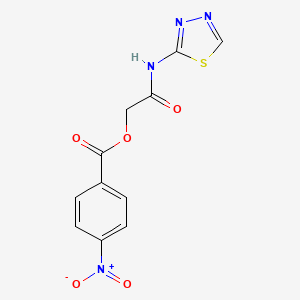 molecular formula C11H8N4O5S B5159088 2-oxo-2-(1,3,4-thiadiazol-2-ylamino)ethyl 4-nitrobenzoate 