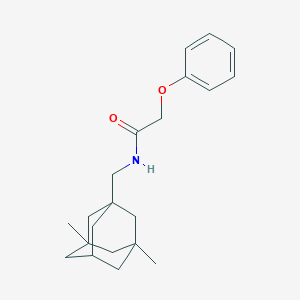 N-[(3,5-dimethyl-1-adamantyl)methyl]-2-phenoxyacetamide