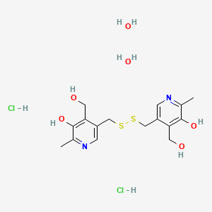 5,5'-[dithiobis(methylene)]bis[4-(hydroxymethyl)-2-methyl-3-pyridinol] dihydrochloride dihydrate