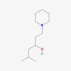 molecular formula C12H25NO B5159105 5-methyl-1-(1-piperidinyl)-3-hexanol 