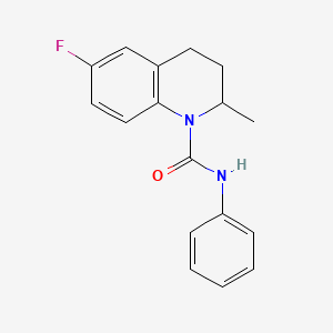 molecular formula C17H17FN2O B5159123 6-fluoro-2-methyl-N-phenyl-3,4-dihydro-1(2H)-quinolinecarboxamide 