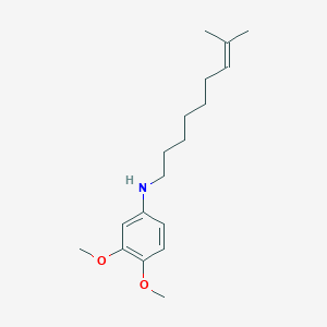 molecular formula C18H29NO2 B5159187 (3,4-dimethoxyphenyl)(8-methyl-7-nonen-1-yl)amine 