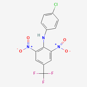 molecular formula C13H7ClF3N3O4 B5159189 (4-chlorophenyl)[2,6-dinitro-4-(trifluoromethyl)phenyl]amine 