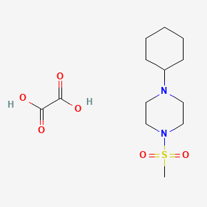 molecular formula C13H24N2O6S B5159208 1-cyclohexyl-4-(methylsulfonyl)piperazine oxalate 