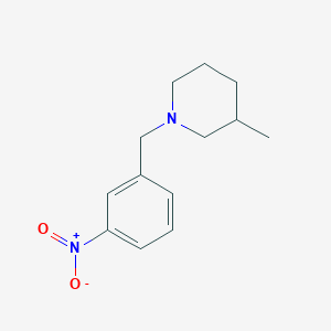 molecular formula C13H18N2O2 B5159209 3-methyl-1-(3-nitrobenzyl)piperidine 