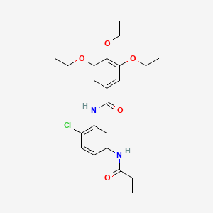 N-[2-chloro-5-(propionylamino)phenyl]-3,4,5-triethoxybenzamide