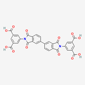 molecular formula C32H16N2O12 B5159458 5,5'-(1,1',3,3'-tetraoxo-1,1',3,3'-tetrahydro-2H,2'H-5,5'-biisoindole-2,2'-diyl)diisophthalic acid 