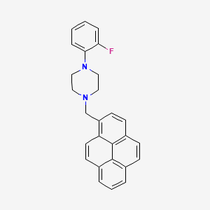 molecular formula C27H23FN2 B5159480 1-(2-fluorophenyl)-4-(1-pyrenylmethyl)piperazine 