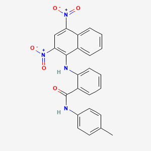 molecular formula C24H18N4O5 B5159484 2-[(2,4-dinitro-1-naphthyl)amino]-N-(4-methylphenyl)benzamide 