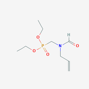 molecular formula C9H18NO4P B5159534 diethyl {[allyl(formyl)amino]methyl}phosphonate 