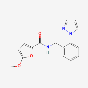 5-methoxy-N-[2-(1H-pyrazol-1-yl)benzyl]-2-furamide
