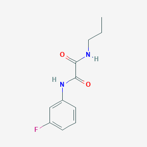 molecular formula C11H13FN2O2 B5159575 N'-(3-fluorophenyl)-N-propyloxamide 