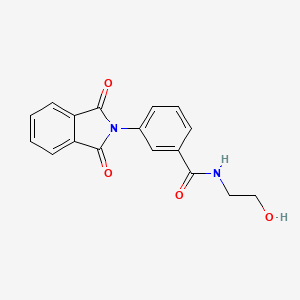 molecular formula C17H14N2O4 B5159581 3-(1,3-dioxo-1,3-dihydro-2H-isoindol-2-yl)-N-(2-hydroxyethyl)benzamide 