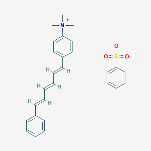 N,N,N-Trimethyl-4-(6-phenyl-1,3,5-hexatrien-1-yl)phenylammonium p-toluenesulfonate