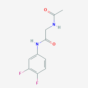 molecular formula C10H10F2N2O2 B5159607 N~2~-acetyl-N~1~-(3,4-difluorophenyl)glycinamide 