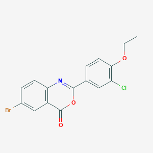 6-bromo-2-(3-chloro-4-ethoxyphenyl)-4H-3,1-benzoxazin-4-one