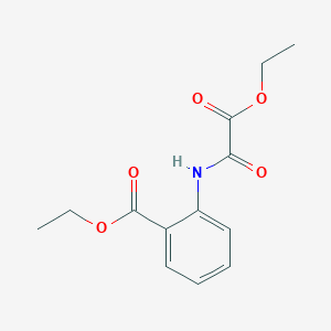 molecular formula C13H15NO5 B5159686 ethyl 2-{[ethoxy(oxo)acetyl]amino}benzoate 