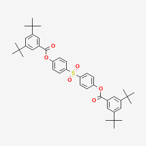 molecular formula C42H50O6S B5159734 4-[(4-{[3,5-DI(TERT-BUTYL)BENZOYL]OXY}PHENYL)SULFONYL]PHENYL 3,5-DI(TERT-BUTYL)BENZOATE 