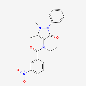 N-(1,5-dimethyl-3-oxo-2-phenylpyrazol-4-yl)-N-ethyl-3-nitrobenzamide