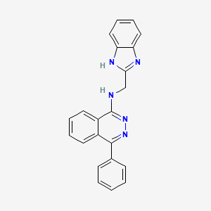 molecular formula C22H17N5 B5159809 N-(1H-benzimidazol-2-ylmethyl)-4-phenyl-1-phthalazinamine 