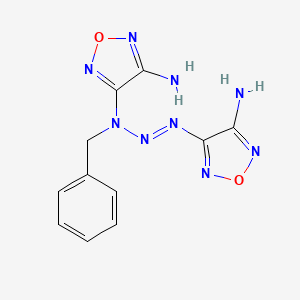 molecular formula C11H11N9O2 B5159945 4-[3-(4-amino-1,2,5-oxadiazol-3-yl)-1-benzyl-2-triazen-1-yl]-1,2,5-oxadiazol-3-amine 