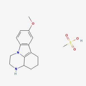 molecular formula C16H22N2O4S B5159950 8-methoxy-2,3,3a,4,5,6-hexahydro-1H-pyrazino[3,2,1-jk]carbazole methanesulfonate 