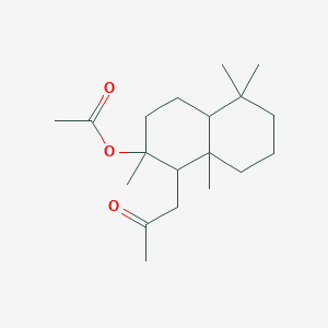 molecular formula C19H32O3 B5159954 2,5,5,8a-tetramethyl-1-(2-oxopropyl)decahydro-2-naphthalenyl acetate 