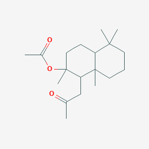 [2,5,5,8a-tetramethyl-1-(2-oxopropyl)-3,4,4a,6,7,8-hexahydro-1H-naphthalen-2-yl] acetate