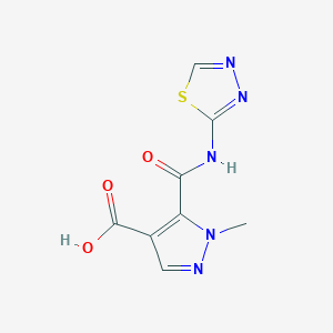 1-methyl-5-[(1,3,4-thiadiazol-2-ylamino)carbonyl]-1H-pyrazole-4-carboxylic acid