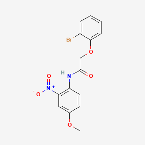molecular formula C15H13BrN2O5 B5159985 2-(2-bromophenoxy)-N-(4-methoxy-2-nitrophenyl)acetamide 