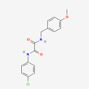 molecular formula C16H15ClN2O3 B5159991 N-(4-chlorophenyl)-N'-(4-methoxybenzyl)ethanediamide 
