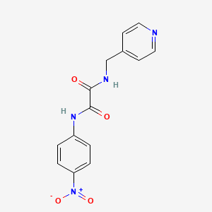 molecular formula C14H12N4O4 B5160002 N-(4-nitrophenyl)-N'-(4-pyridinylmethyl)ethanediamide 