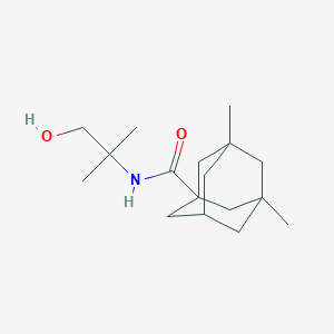 molecular formula C17H29NO2 B5160029 N-(2-hydroxy-1,1-dimethylethyl)-3,5-dimethyl-1-adamantanecarboxamide 